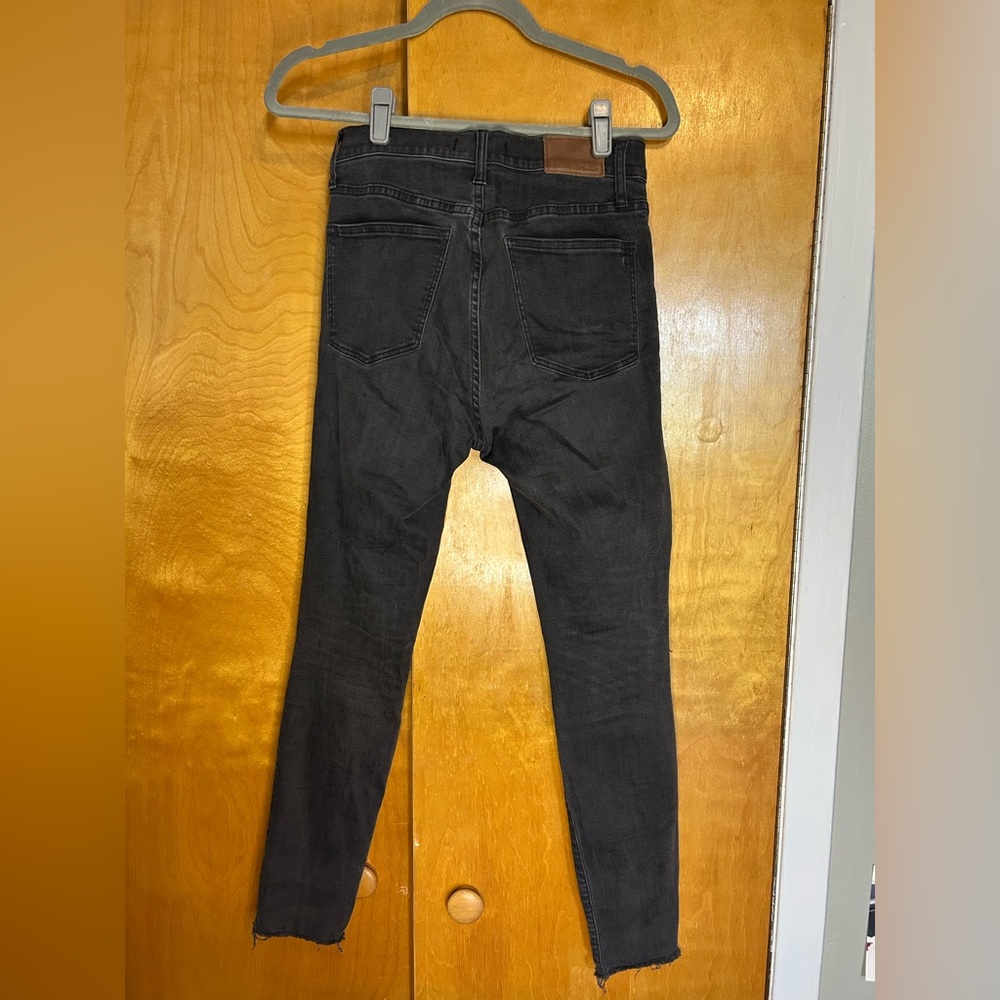 Madewell Black High Rise Ripped Jeans - Picture 7 of 8